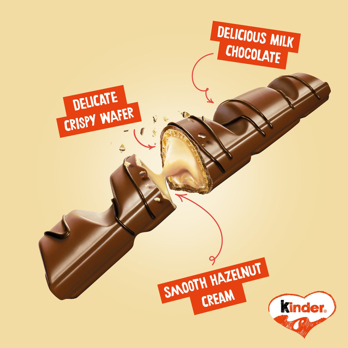 Bueno Milk Chocolate Bar 43g image 3