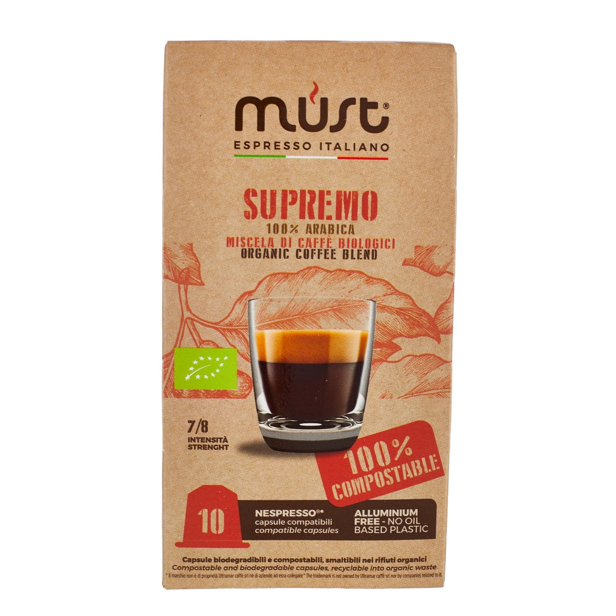 Coffee Supremo 100% Arabica Nespresso Compatible Capsules 10pcs image 1