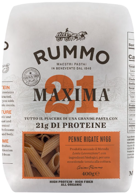 Penne Rigate Maxima - Italian Durum & Pea Pasta 400g image 1