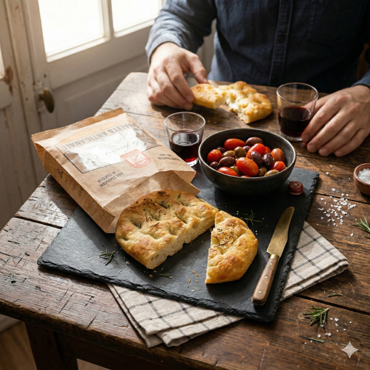 Focaccia Classic with Extra Virgin Olive Oil 15 x 20cm Frozen image 2