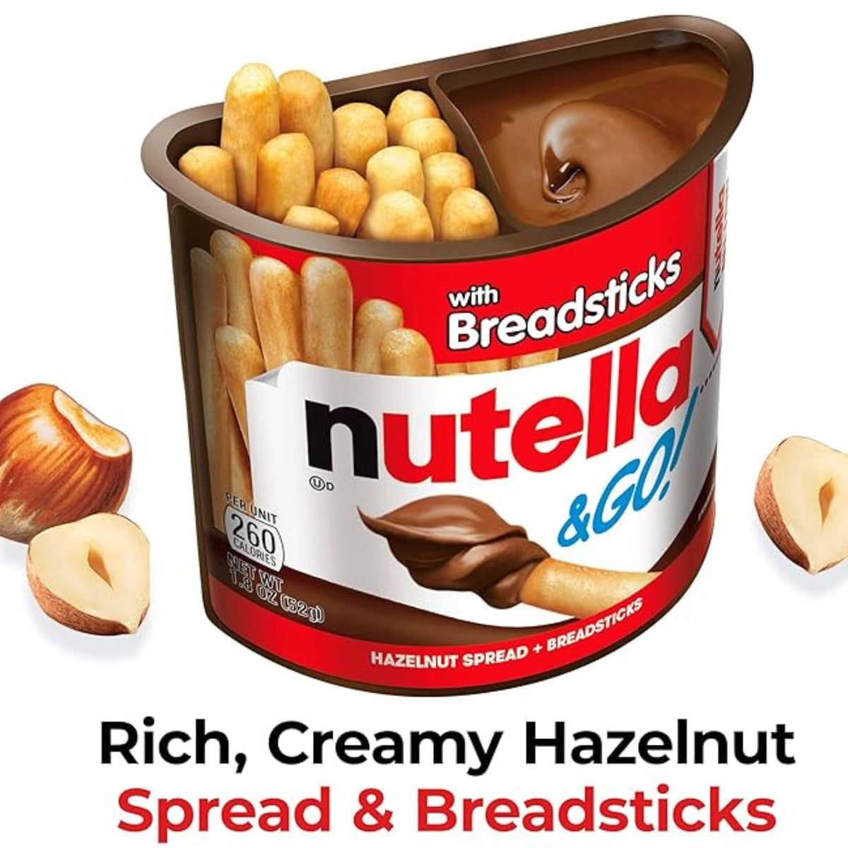 Nutella & GO Chocolate Hazelnut Spread with Breadsticks image 2