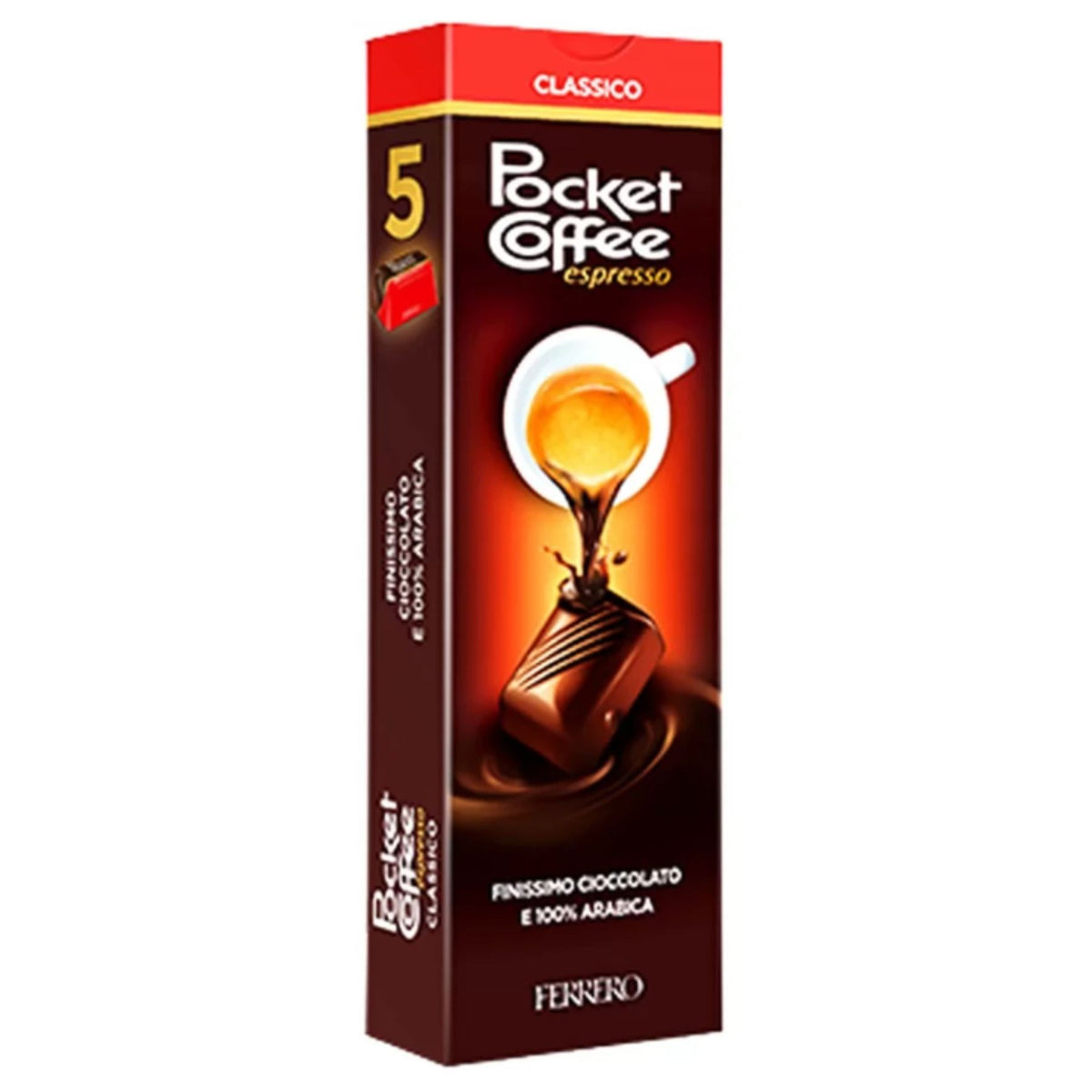 Pocket Coffee Espresso Chocolate 12.5g x 5pcs image 1