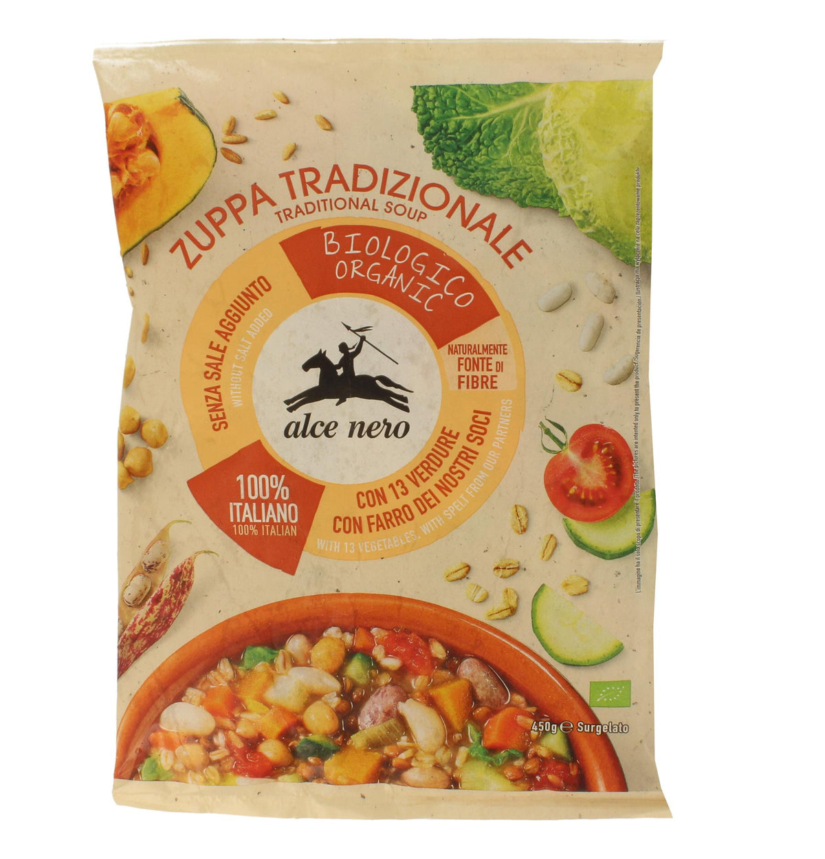 Organic Frozen Soup with Vegetable & Legumes image 1