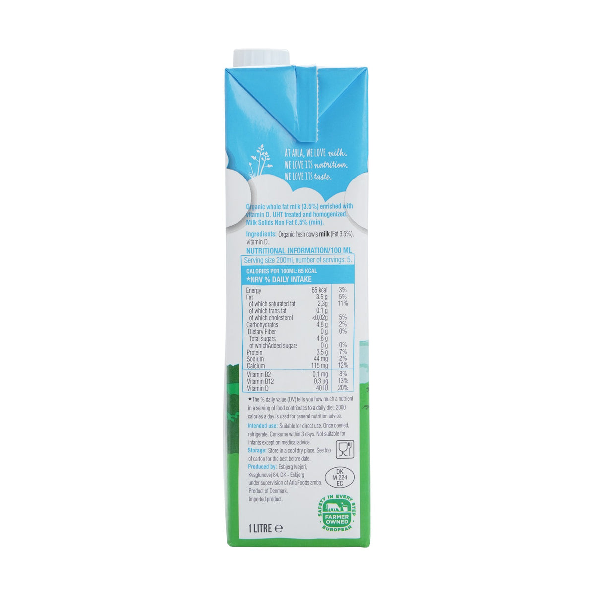 Full Fat Organic Cow Milk image 2