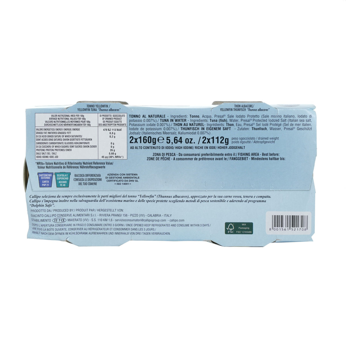 Tuna Yellowfin Natural 160g x 2pcs image 3