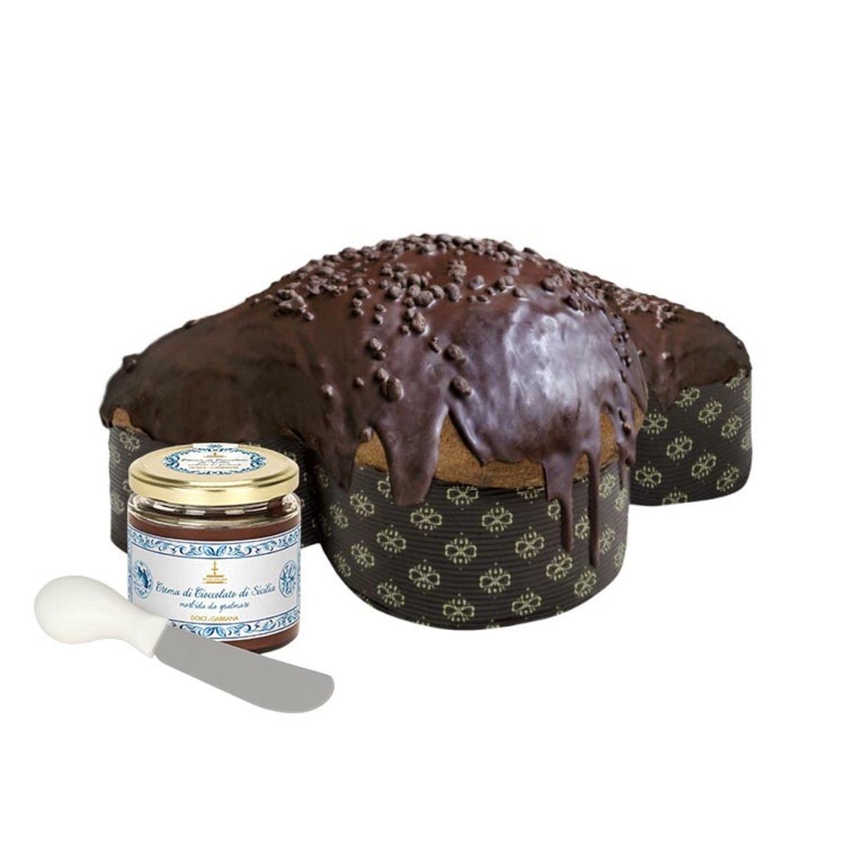 Colomba Dolce & Gabbana Chocolate & Strawberry 800g with Chocolate Cream Spread 200g image 3