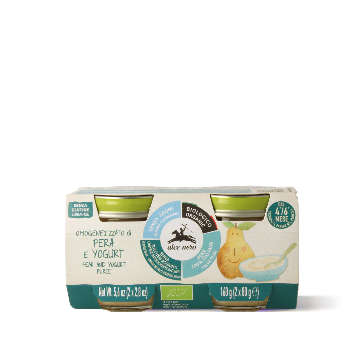 Pear & Yoghurt - Organic Fruit Puree with Yoghurt 2 x 80g image 1