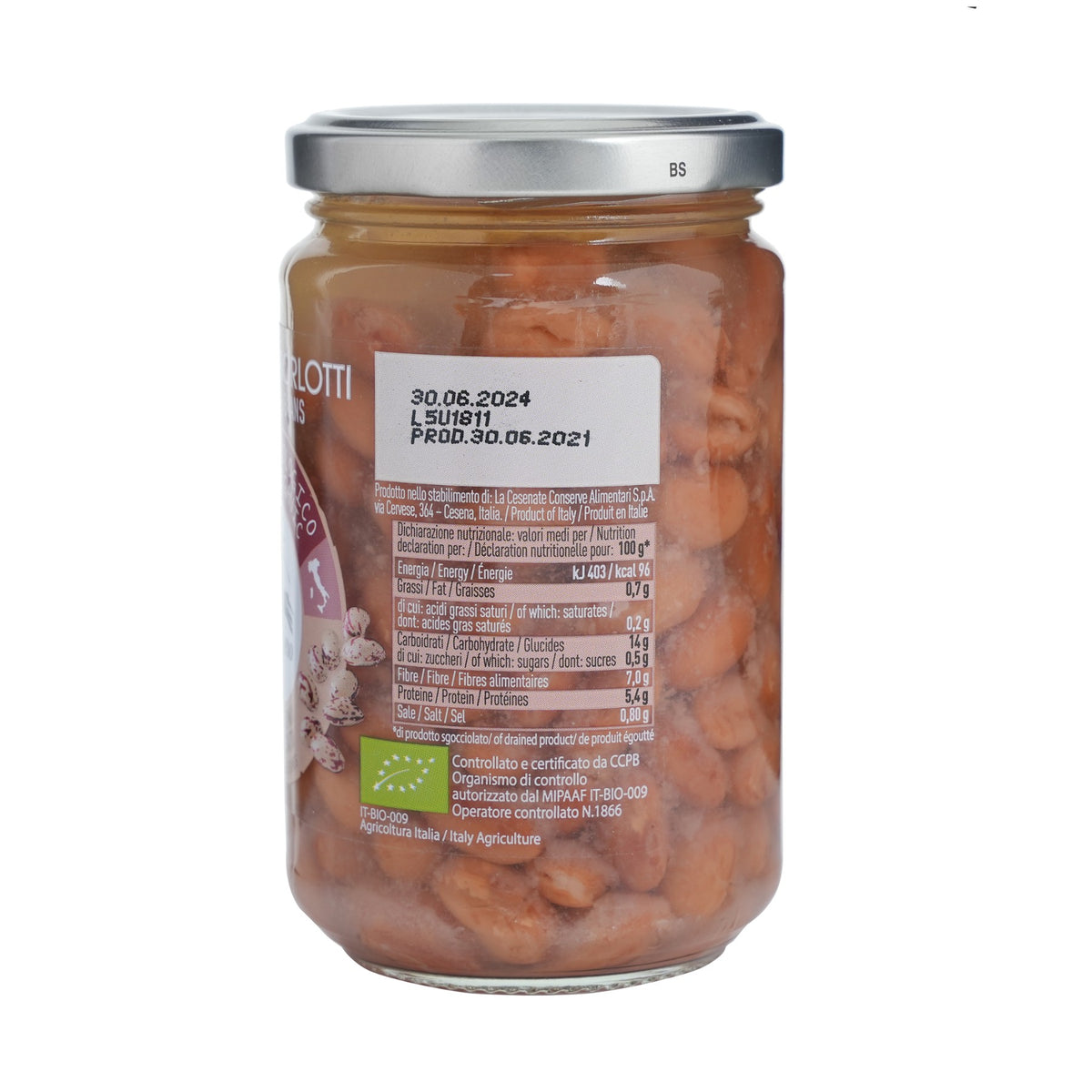 Organic Cooked Borlotti Beans image 3