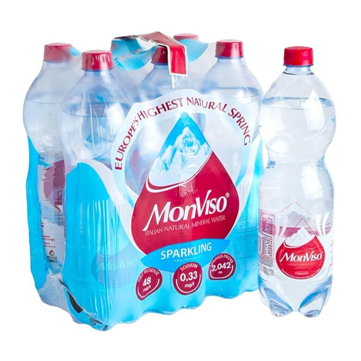 Water Sparkling Italian 1L x 6 bottles image 2