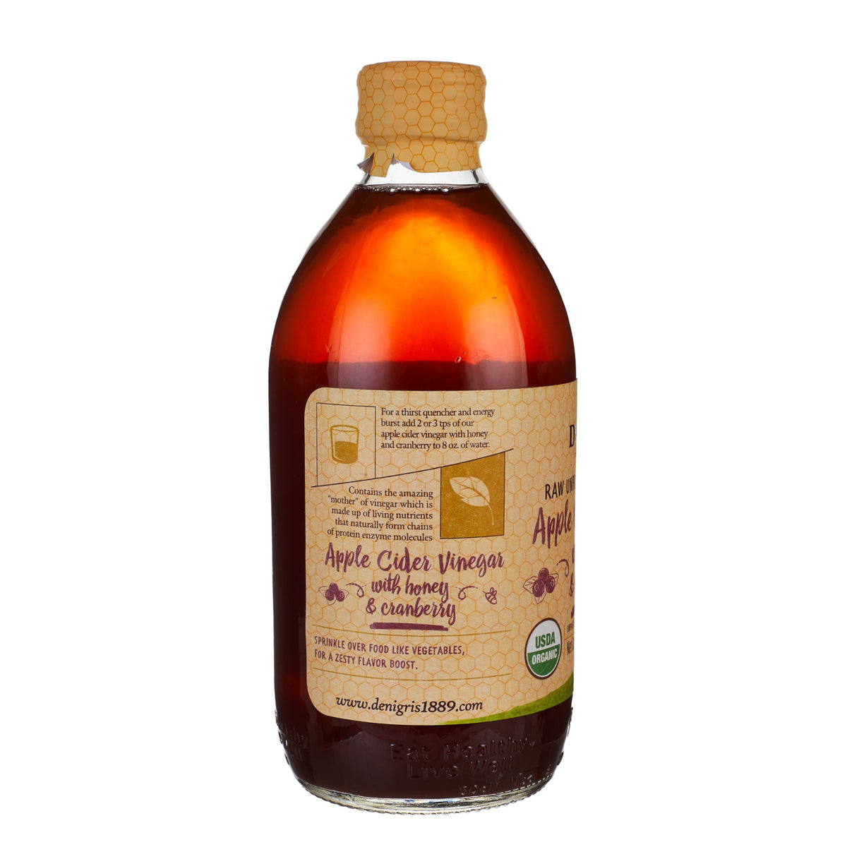 Organic Apple Cider Vinegar Honey & Cranberry image 3