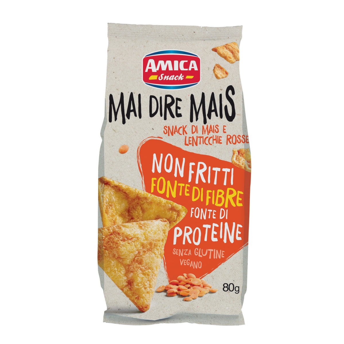 Snack Puffed Corn Triangles with Red Lentils image 1