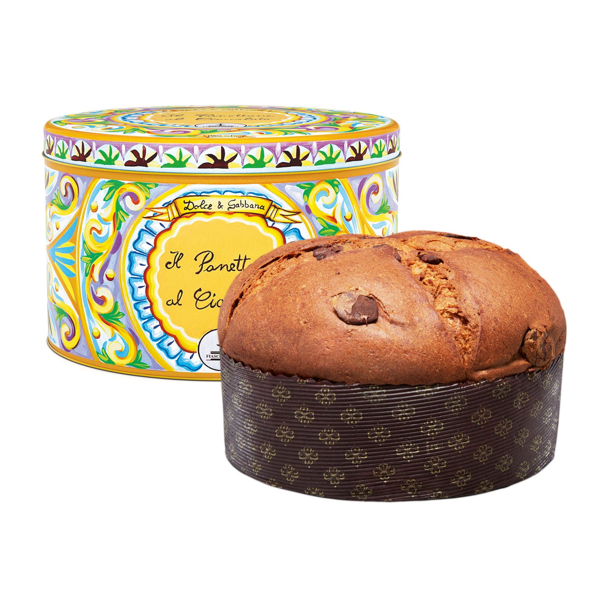 Panettone Chocolate with Dolce & Gabbana Tin 500g image 1