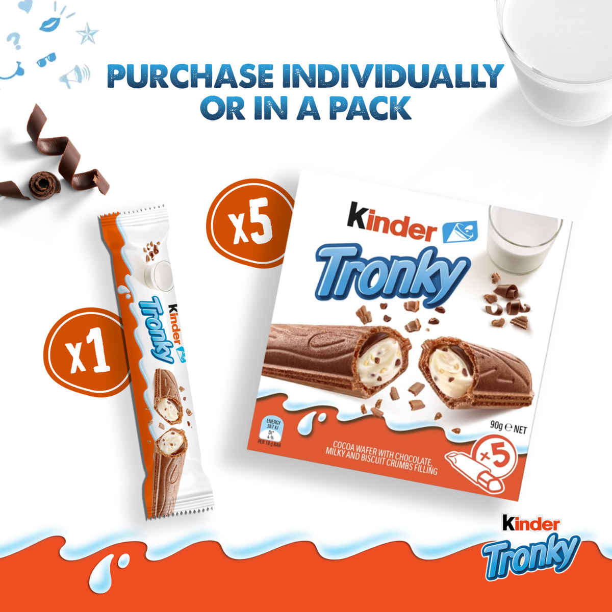Tronky Cocoa Wafer 5pcs image 3