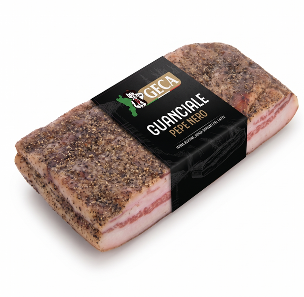 Guanciale Black Pepper - Italian Cured Pork Cheek 400g image 1