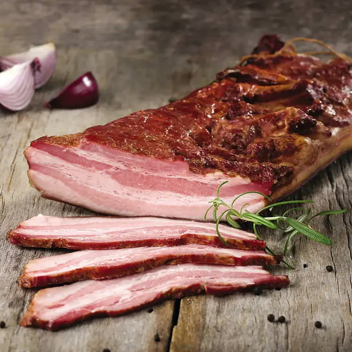 Veal Bacon Cooked Breakfast Strips Smoked Halal image 1