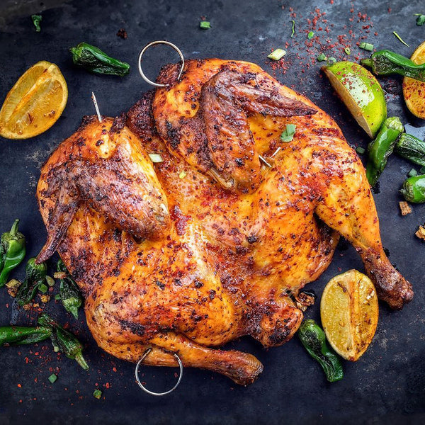 Chicken Corn-fed Roast Devil-cut with Aromatic Green Sauce image 1