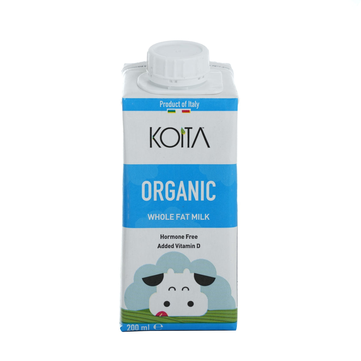 Whole Organic Cow Milk 200ml image 1