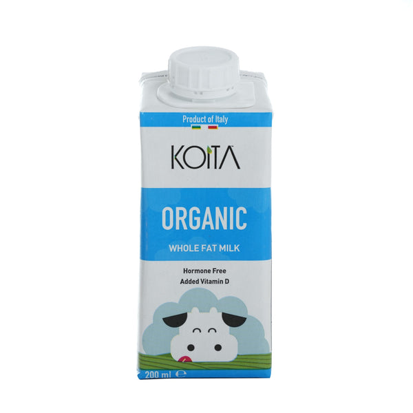 Whole Organic Cow Milk 200ml image 1