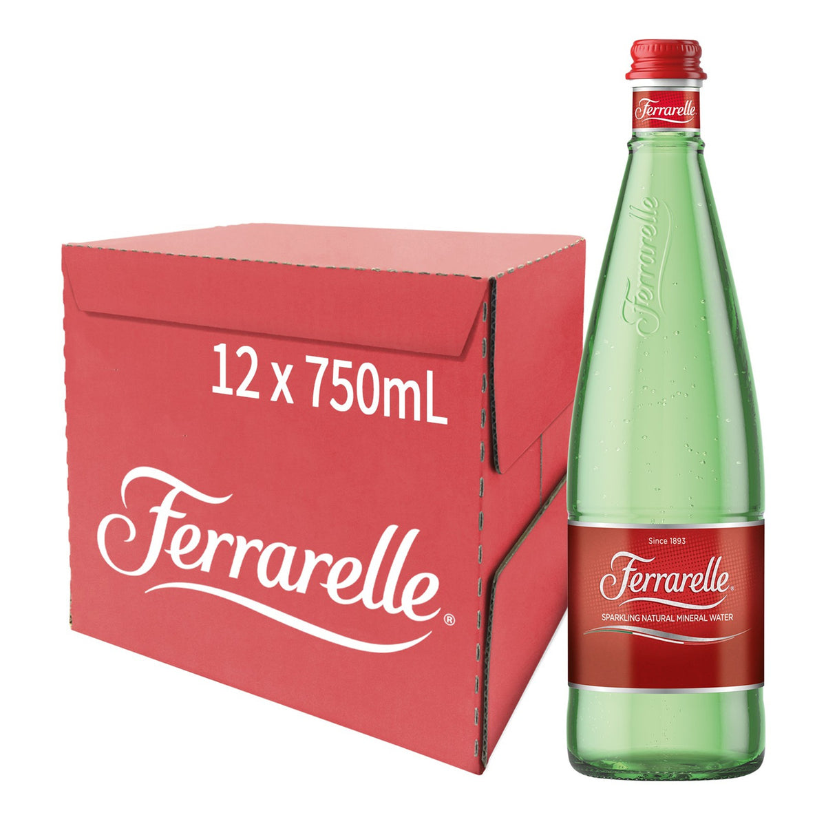 Water Sparkling Glass 750ml x 12 bottles image 2