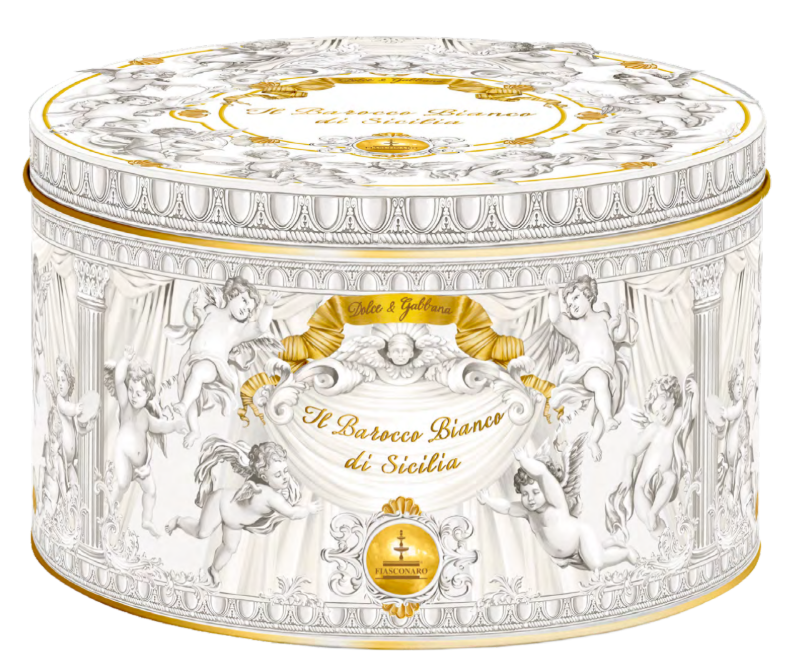 Panettone Salted Caramel & White Chocolate - Dolce&Gabbana Tin 1kg image 1
