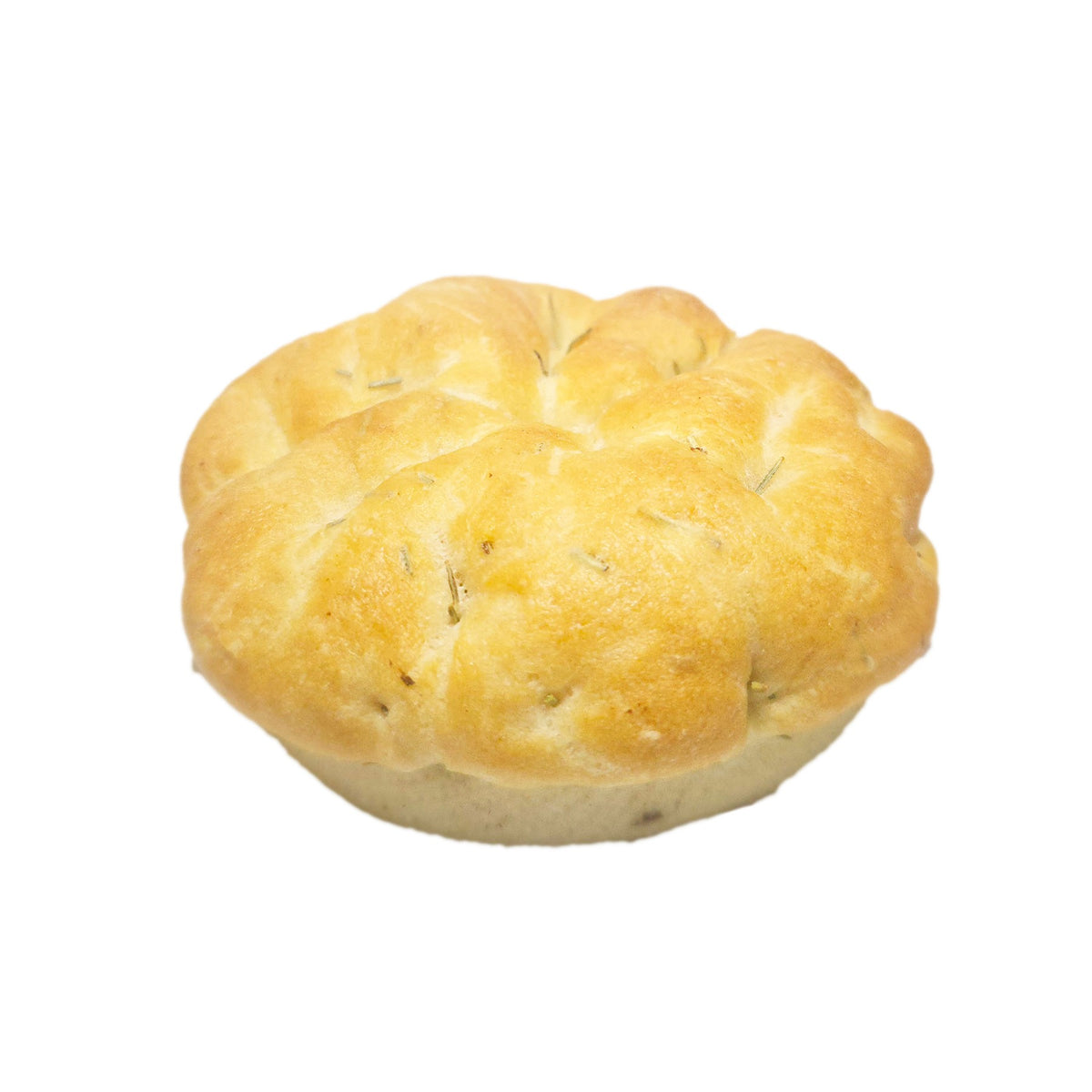 Freshly Baked Focaccia Bun with Rosemary Round 100g x 4pcs image 1