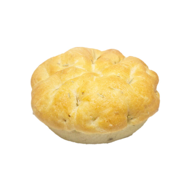 Freshly Baked Focaccia Bun with Rosemary Round 100g x 4pcs image 1