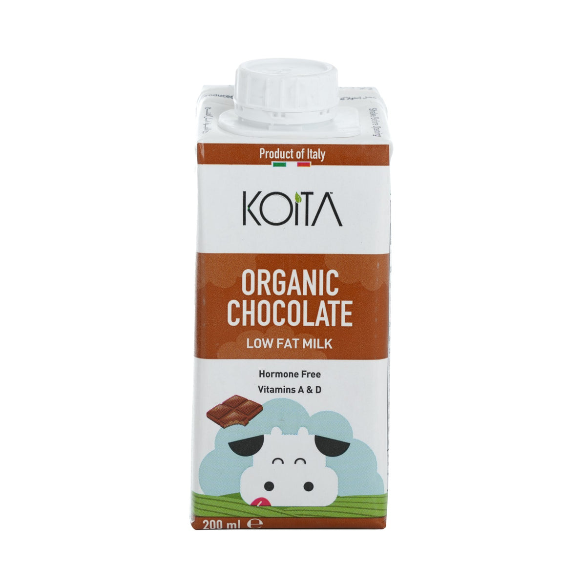 Low-Fat Organic Cow Milk - Chocolate 200ml image 1