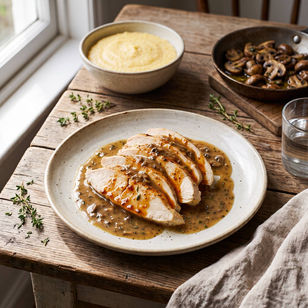 Grilled Chicken Breast with Mushroom Sauce - Sliced 300g image 3