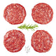 Grass-fed Beef Burger from Argentina 130g x 4pcs image 1