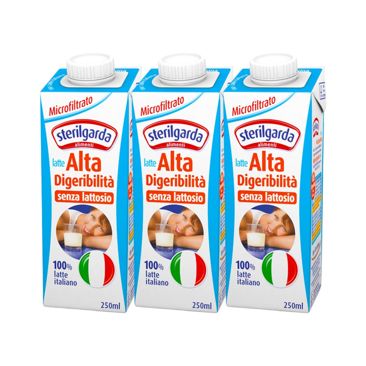 Milk Lactose-free Partially Skimmed UHT 250ml x 3pcs image 1
