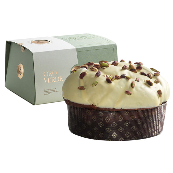 Panettone Oro Verde 820g with Pistachio Cream Spread 180g image 1