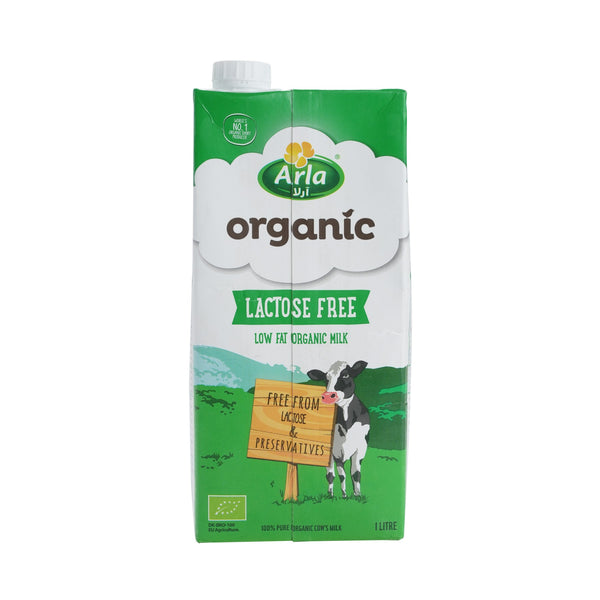 Low-Fat Lactose-free Organic Cow Milk 1L image 1