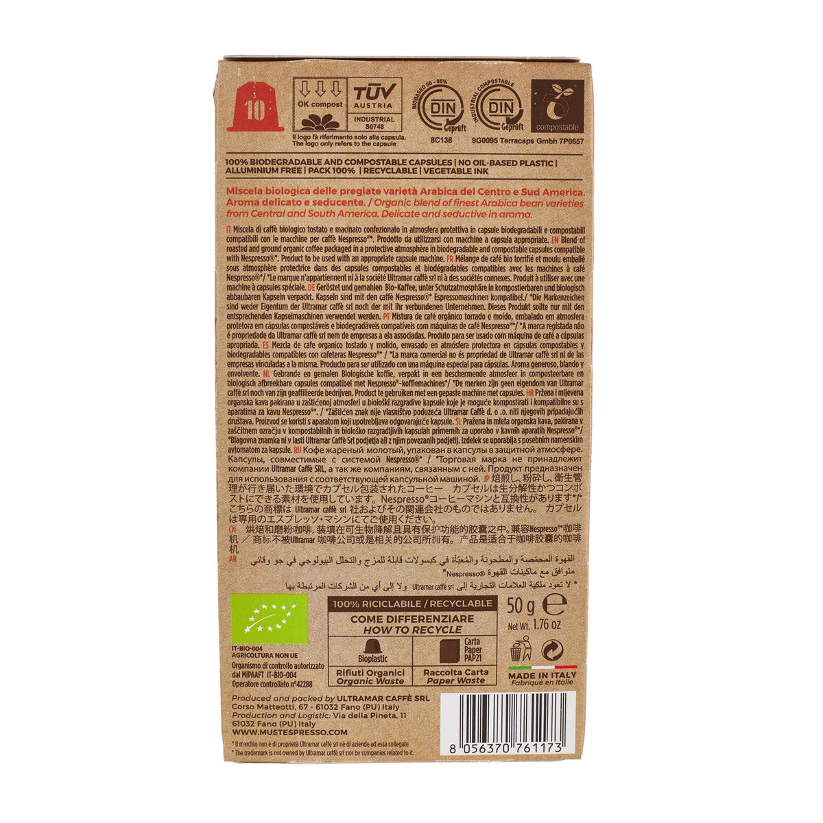 Coffee Supremo 100% Arabica Nespresso Compatible Capsules 10pcs image 2