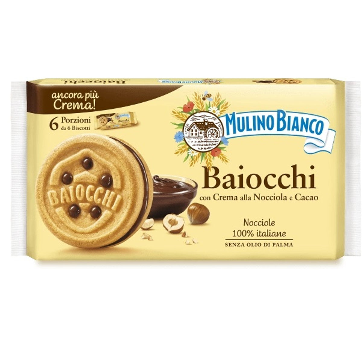 Baiocchi Hazelnut Italian Breakfast Biscuits 56g x 6pcs image 1