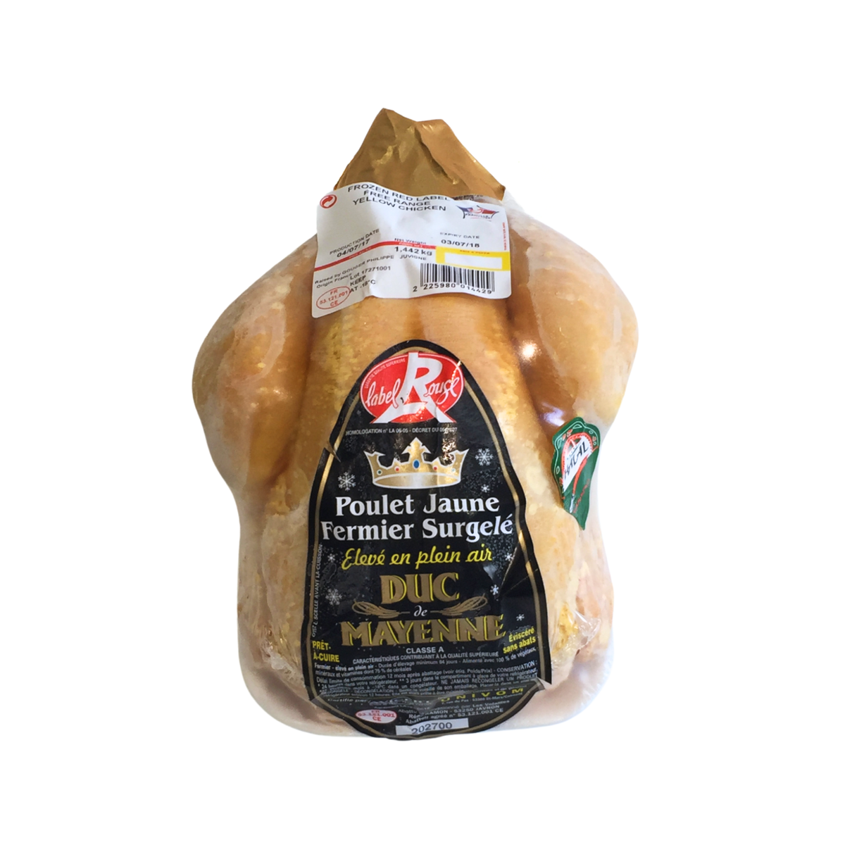 Chicken Free Range Corn Fed Label Rouge Frozen image 1