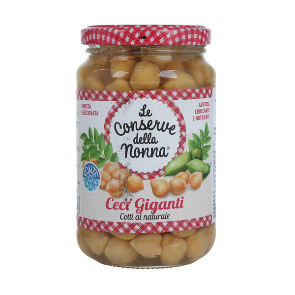 Cooked Chickpeas in a Glass Jar image 1
