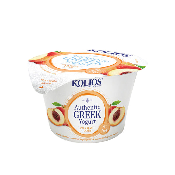 Greek Yogurt Cup Peach 0% Fat image 1