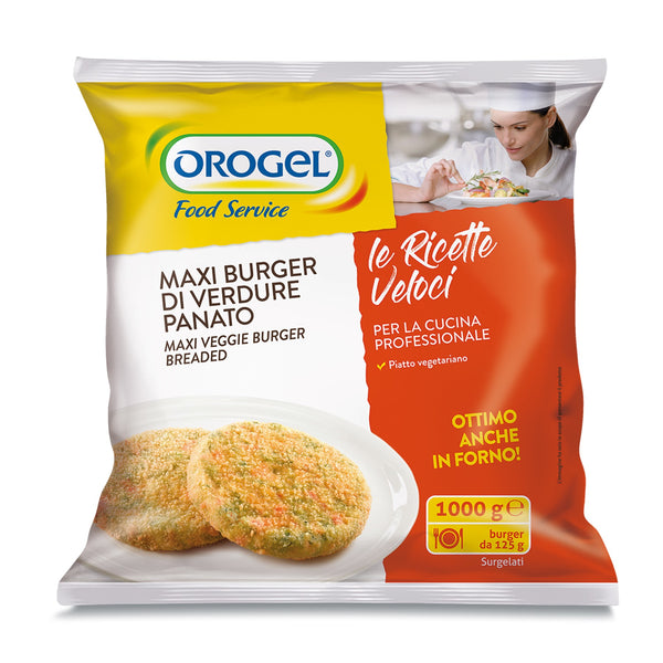 Maxi Breaded Vegetables & Scamorza Burger Frozen image 1