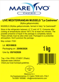 Live Mussels "La Castrense" - Mediterranean Mussels 1kg image 2
