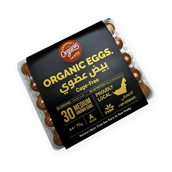 Organic Free Range Brown Eggs - Medium Grade A 30 pcs image 1