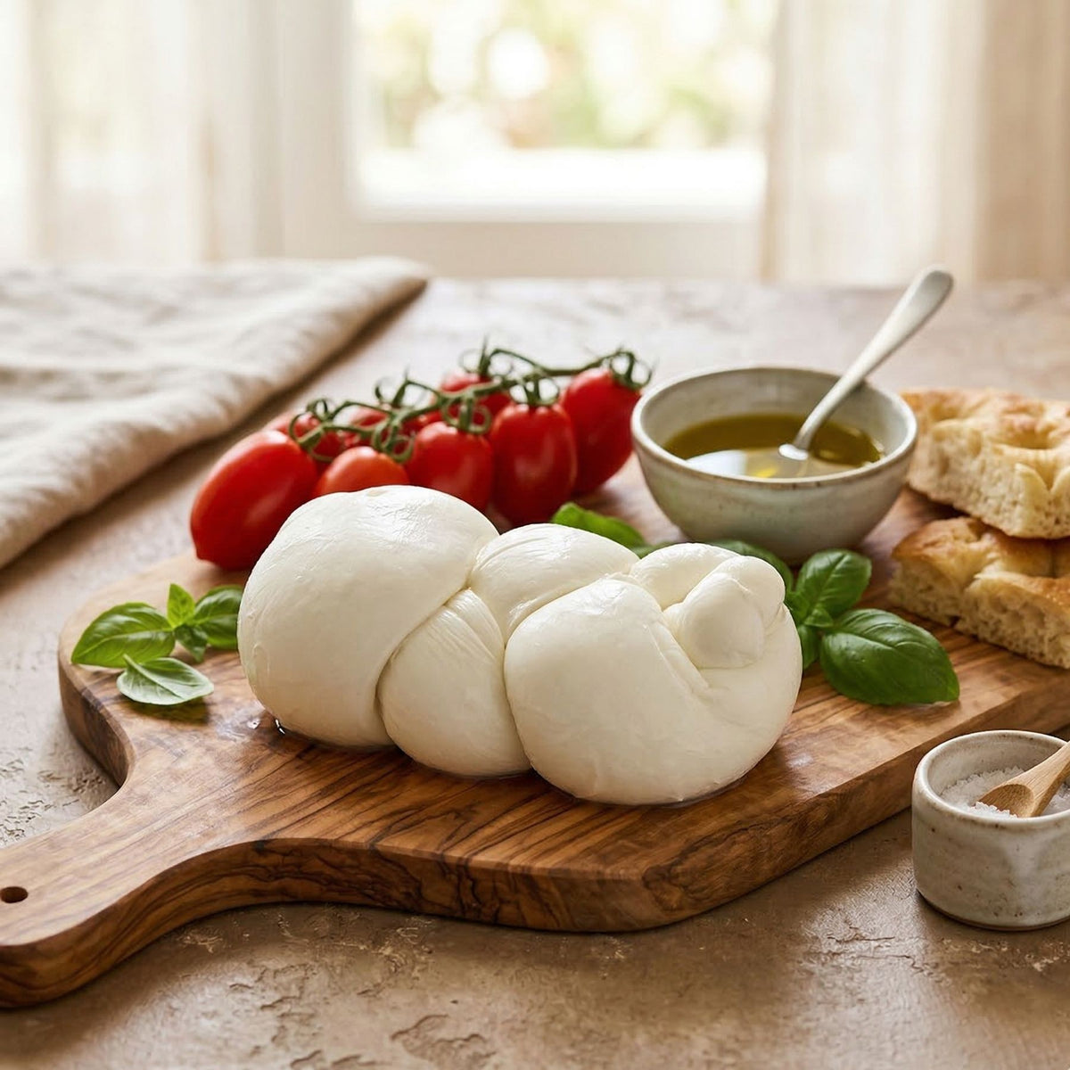 Fresh Treccia Buffalo Mozzarella Cheese PDO Tray image 3