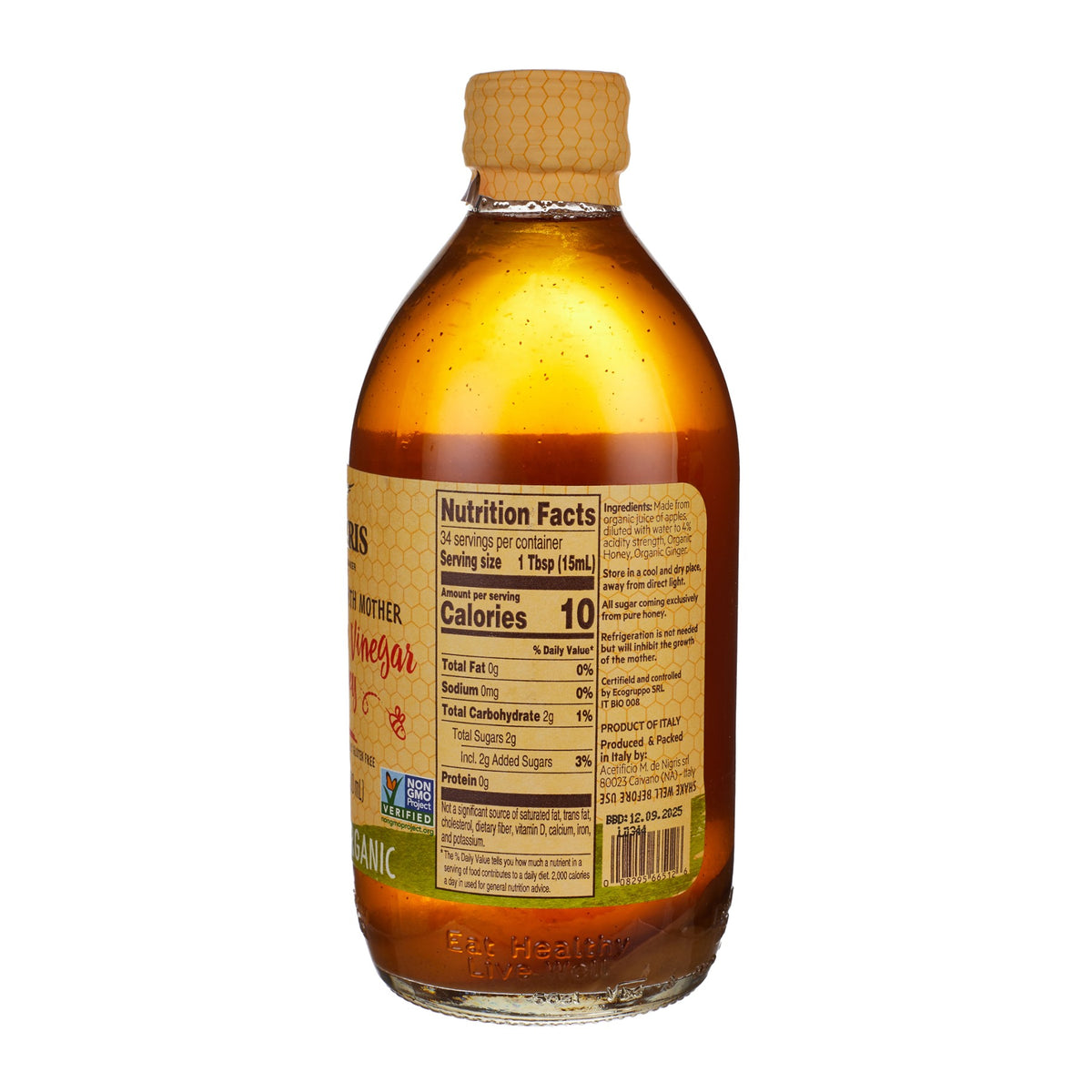 Organic Apple Cider Vinegar Honey & Ginger image 2