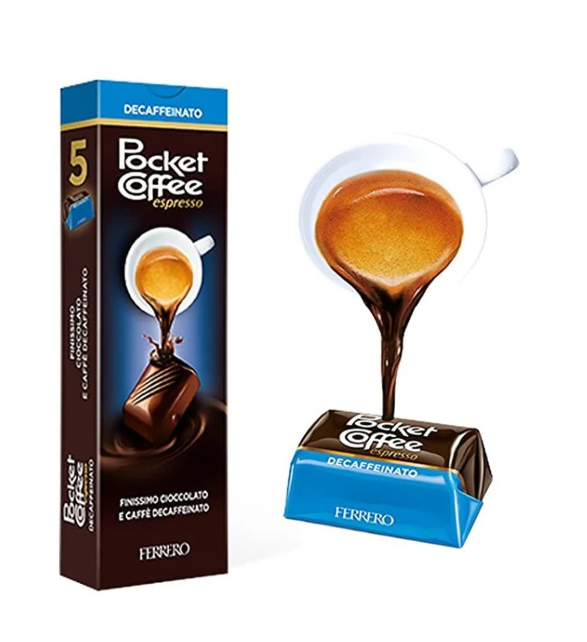 Decaffeinated Pocket Coffee Chocolate  12.5g x 5pcs image 1