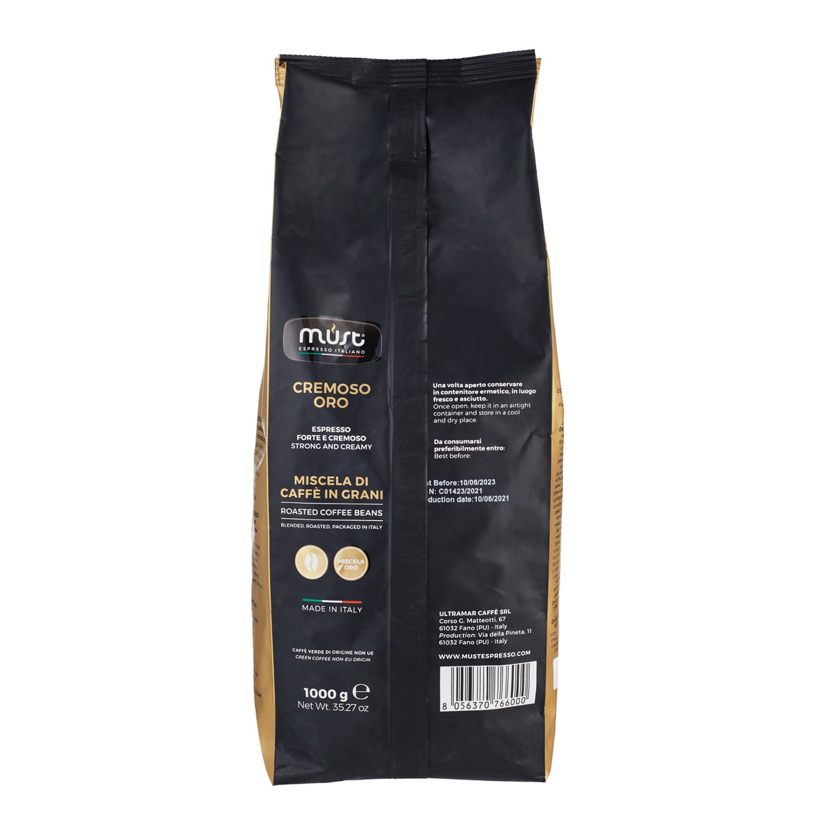 Roasted Coffee Beans Cremoso Oro image 2