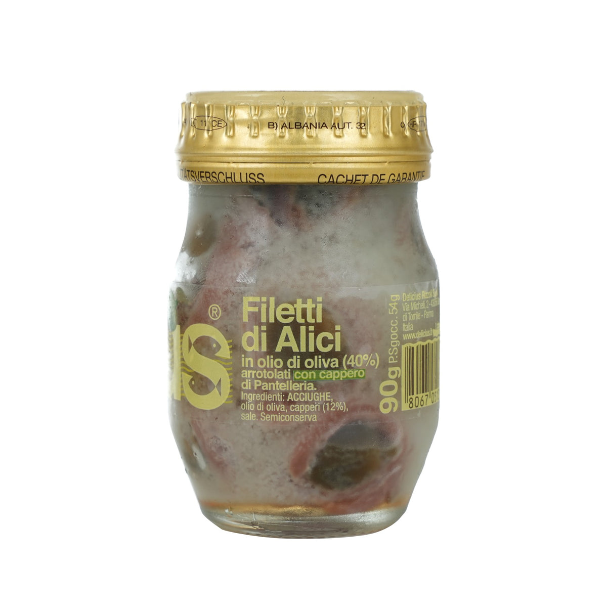 Anchovy Fillets Rolled with Capers Olive Oil in a Jar image 2