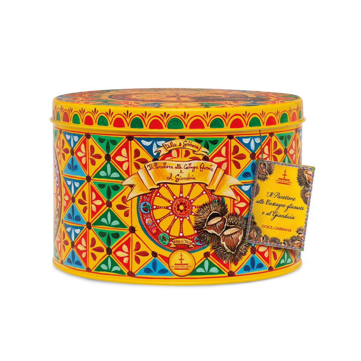Panettone Marron Glace & Gianduja with Dolce & Gabbana Tin image 1