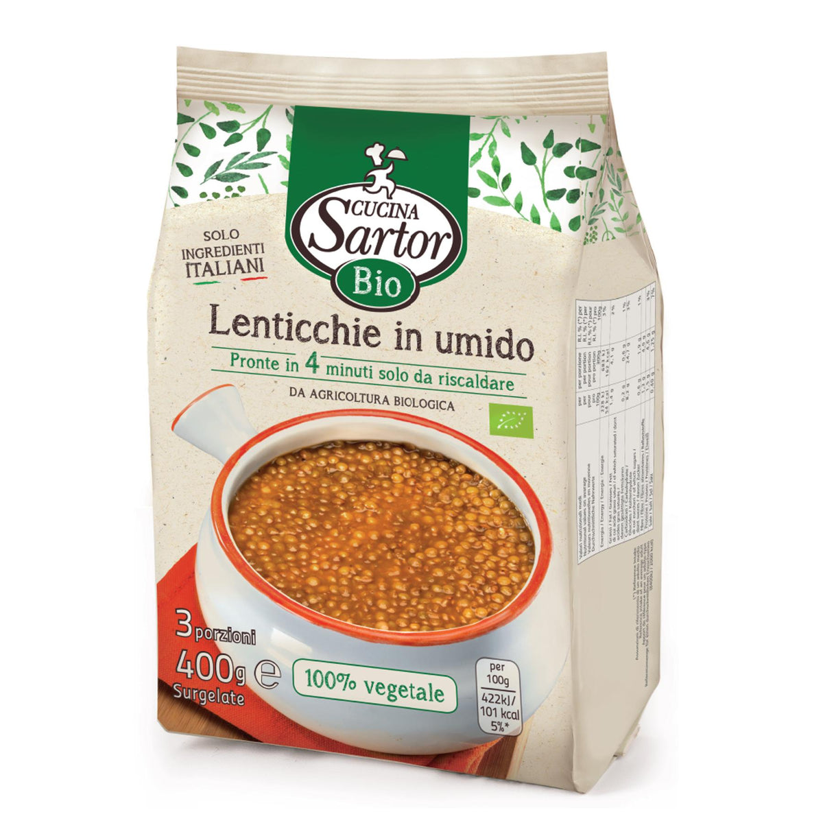 Lentils Organic Stewed Frozen image 1