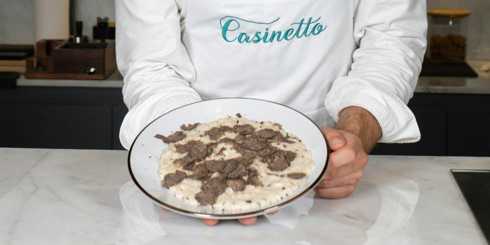 Valentine's Dinner: Risotto with Black Truffle